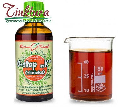 O-stop "K" - slinivka - bylinné kapky (tinktura) 50 ml - doplněk stravy