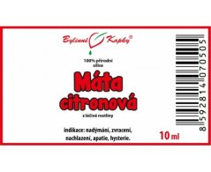 Máta citronová - 100% přírodní silice - esenciální (éterický) olej 10 ml