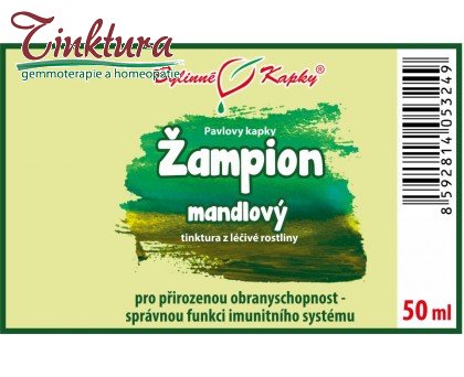 Žampion mandlový (brazilský) - bylinné k - bylinné kapky (tinktura) 50 ml - doplněk stravy