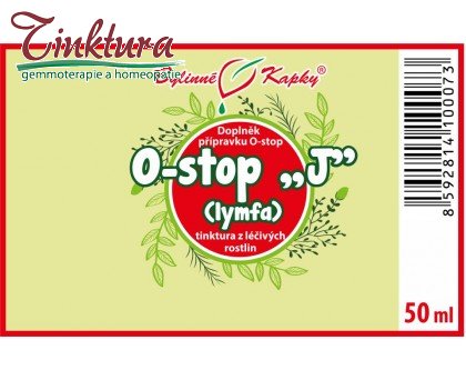 O-stop "J" - lymfa - bylinné kapky (tinktura) 50 ml - doplněk stravy