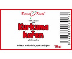 Kurkuma kořen - 100 % přírodní silice - esenciální (éterický) olej 10 ml