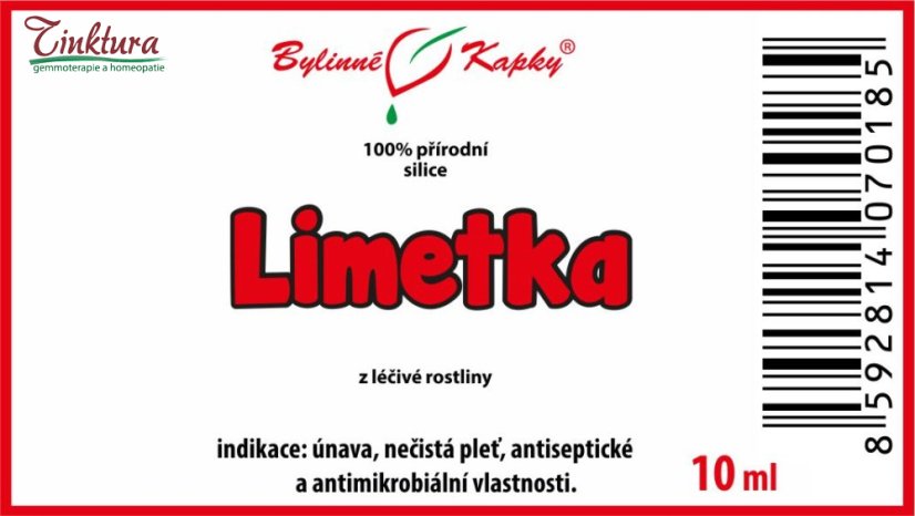 Limetka - 100% přírodní silice (10 ml) - esenciální (éterický) olej