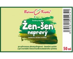 Žen-šen (ženšen) nepravý - bylinné kapky (tinktura) 50 ml - doplněk stravy