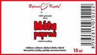 Máta peprná - 100% přírodní silice (10 ml) - esenciální (éterický) olej