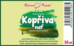 Kopřiva nať - bylinné kapky (tinktura) 50 ml - doplněk stravy
