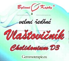 Vlaštovičník D3 (Chelidonium) - fytoinformační kapky (tinktura) 50 ml