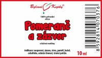 Zázvor a pomeranč - 100% přírodní silice (10 ml) - esenciální (éterický) olej