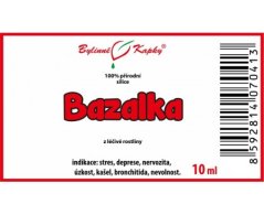 Bazalka - 100 % přírodní silice - esenciální (éterický) olej 10 ml