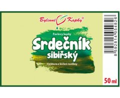 Srdečník sibiřský - bylinné kapky (tinktura) 50 ml
 - doplněk stravy