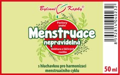 Menstruace nepravidelná - bylinné kapky (tinktura) 50 ml - doplněk stravy