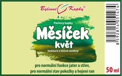 Měsíček květ - bylinné kapky (tinktura) 50 ml - doplněk stravy