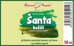 Šanta kočičí - bylinné kapky (tinktura) 50 ml - doplněk stravy