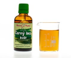 Černý bez květ - bylinné kapky (tinktura) 50 ml - doplněk stravy