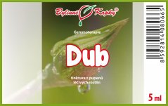Dub - tinktura z pupenů 5 ml - gemmoterapie - doplněk stravy