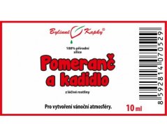 Pomeranč a kadidlo - 100 % přírodní silice - esenciální (éterický) olej 10 ml